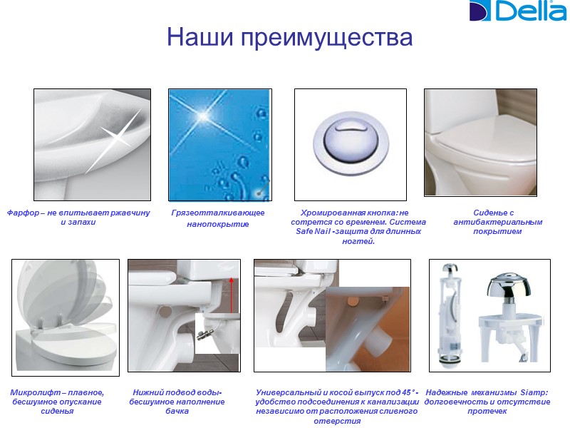 Наши преимущества       Хромированная кнопка: не сотрется со временем.